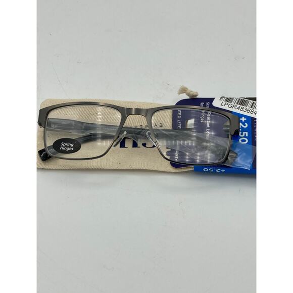 ICU Eyewear Sunnyvale Reading Glasses Reader with Soft Case +2.50 - Picture 1 of 6